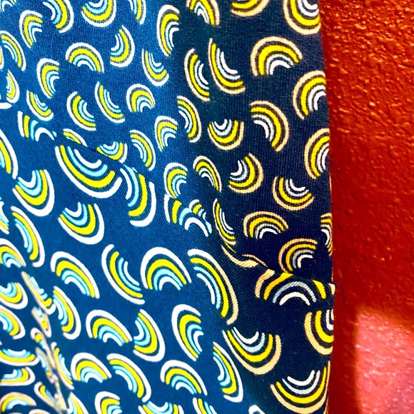 Boden Philippa Hem Detail 3/4 Sleeve Rainbow Print Midi Dress Size 6 fun boho - Picture 4 of 8